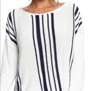 Unworn ROXY striped sweater